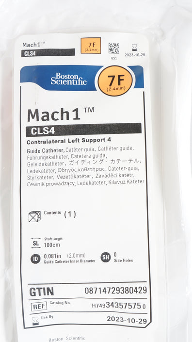 Boston Scientific H749343575750 Mach1 CLS3 Guide Cath. 7F (x)